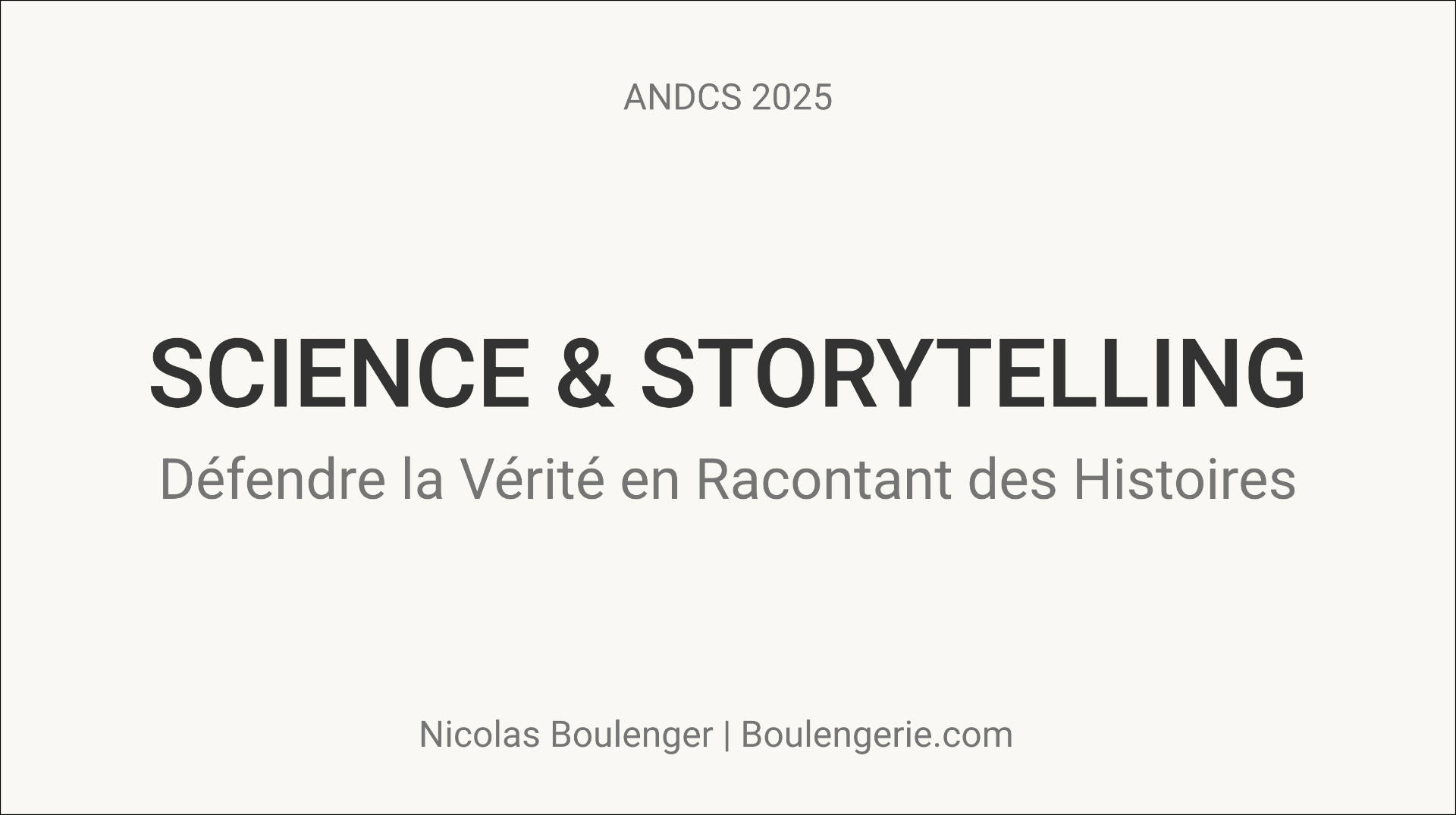 Présentation ANDCS