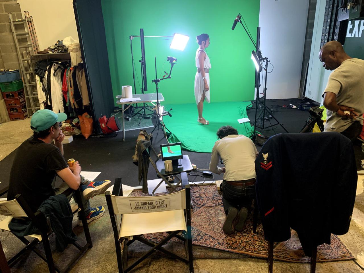 Panique dans l'Espace - Tournage plan pied